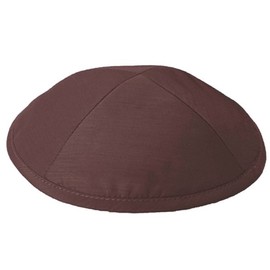 A1 Skullcap Raw Silk Fabric Kippot Single or Bulk Kippah Optional Custom Imprinting Inside for Your Speacial Event … Brown
