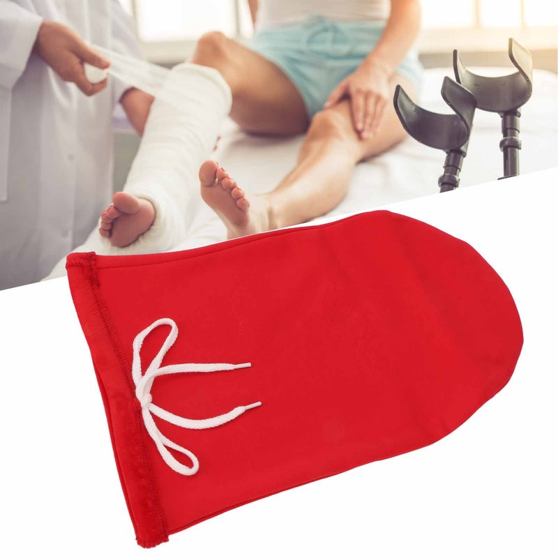 Cast Toe Cover Sock Soft Fleece Drawstring Closure Thickened Foot