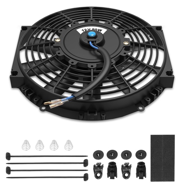 Auto Dynasty Universal 12 Inches High Performance Electric Slim Radiator