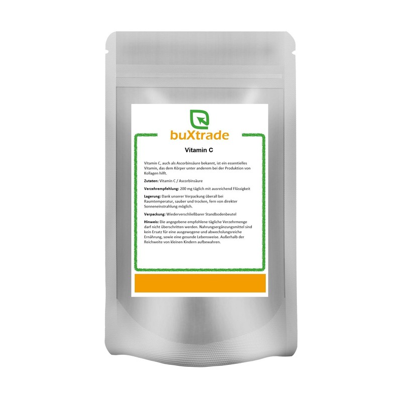 Vitamin C Ascorbinsäure E300 | Lebensmittelqualität | Pulver | Buxtrade