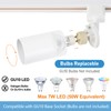 Hiiglxii 6-Light LED Track Lighting Kit with 6.6FT H Track