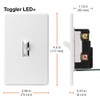 Lutron Toggler LED+ Dimmer | for Dimmable LED, Halogen, and