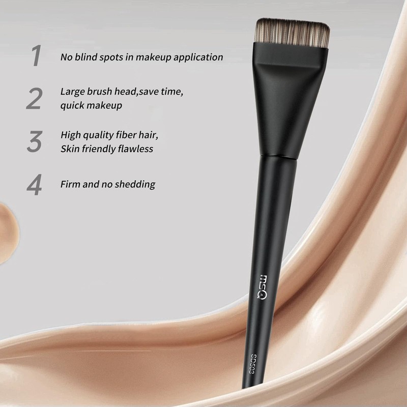 MSQ Ultra Thin Foundation Brush Black for Liquid Makeup Cosmetics