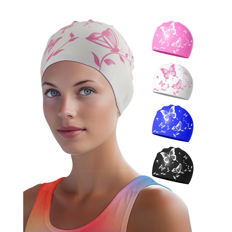 Swimming Cap for Women – Soft, Elastic, Anti-Slip, Stylish, Comfortable