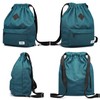 Kaukko canvas drawstring gym bag with inner compartment, school sports