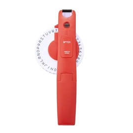 Motex Máquina de etiquetas en relieve, herramienta de etiquetado, etiquetadora de la vieja escuela, para estampado manual de etiquetas - E-404 (rojo o