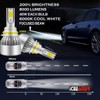 ICBEAMER 9007 Light Bulb Fog Lights 500% Brightness 6000K Diamond