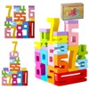 SUYUKU Wooden Number Building Blocks Wooden Number Blocks Toy for