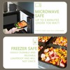 Hao Zhu Meal Prep Containers Reusable-Plastic Food Storage Trays with