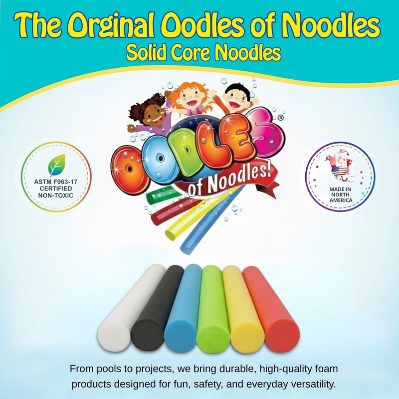 Oodles of Noodles Solid Deluxe Extra Long Pool Noodles -