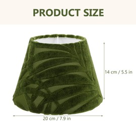 Ciieeo Fabric Lampshade Royal Style Table and Floor Light Lamp Holder Green