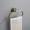 Towel Ring + 12 Inch Towel Bar, Brass Bathroom Accessories