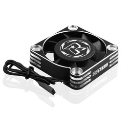 RC Motor Fan 40 mm 16000RPM 3650 540 550 ESC Engine Heatsink Brushless Fan for 1/12 1/10 1/8 Scale RC Car (Silver Black)