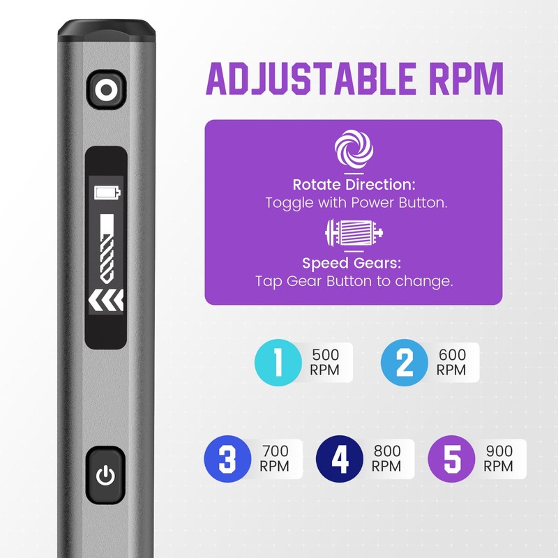 AM ARROWMAX 5-Speed Mini Electric Drill Pen with Benchtop Press,