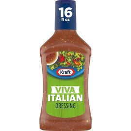 kraft (4 Pack) Kraft Viva Italian Salad Dressing, 16 Fl Oz Bottle
