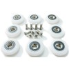 AquaParts Shower Cubicle Rollers, Diameter 23 mm Wheel Diameter, Pack