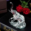 London Boutique Decorative Crystal Glass Animal Elephant Ornament Figurines Giftware