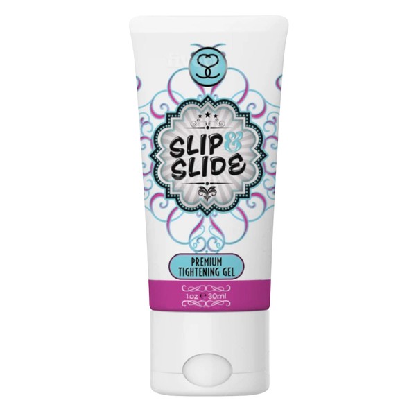 Slip n’ Slide Premium Vaginal Tightening Gel - All Natural Vaginal Tightening and Rejuvenation Product for Women - Vaginal Tightening Cream Like A Virgin Again Even Without Exercise (1oz)