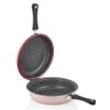 STP GOODS FRED Granite Non-Stick Flip Pan/Double-Sided Skillet, Dishwasher safe