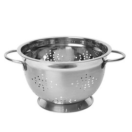 Dexam 17851162 Stainless Steel Footed Colander 26cms / 10.5 ins 4.73L, Silver, 33.5 x 26 x 16.5 cm