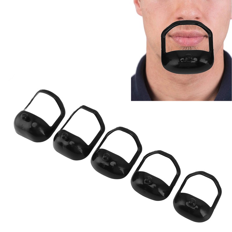 15pcs Beard Shaving Template 5 Size Precise Trimming Beard Shaping