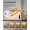 PUSU Picture Lights Set of 2, Gold Cordless 15.7 inch