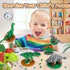 6PCS Mini Dinosaur Building Blocks Set, Micro Building Toys Bricks