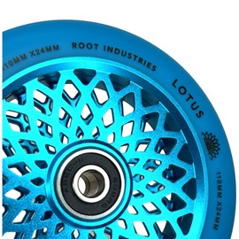 Root Industries Lotus Hollowcore Stunt Scooter Roll 110 mm Abec 11+ Fantic26 Sticker (Radiant Blue/PU Blue)