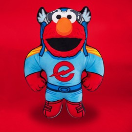 Bleacher Creatures Sesame Street Elmo Superhero 22" Bleacher Buddy - Soft Plush Toy