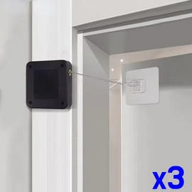 Automatic Self-Closing Door Closer 800gf 3 pcs Black 800g(C)