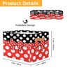 Ackutea Nursery Decor Storage Bins - Polka Dot Bow Tie