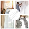 Clear Blind Wand 1 Set with Hook Detachable Vertical Window