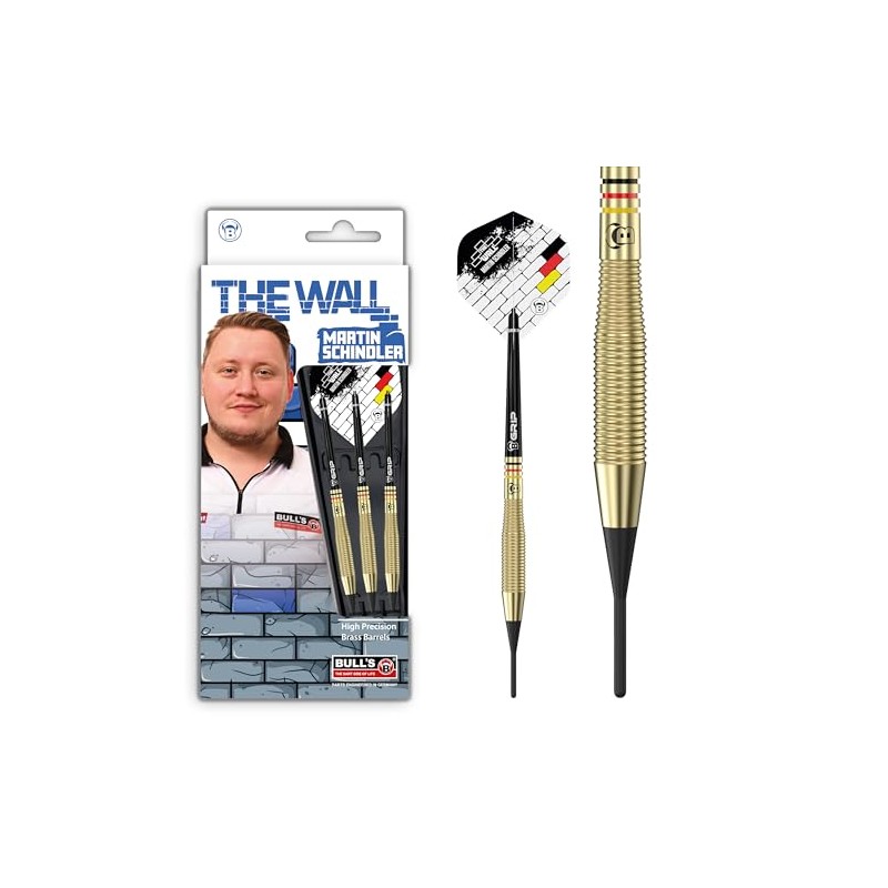 BULL'S Unisex - Adult Martin Schindler Dart, Gold, 18g
