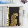 A6 Dividers with Tabs 6 Hole, Leopard Coated Paper Index