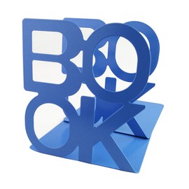 Cute Fashion Book Style Nonskid Bookends Art Bookend Home Office Kitchen Book Shelf (Blue)