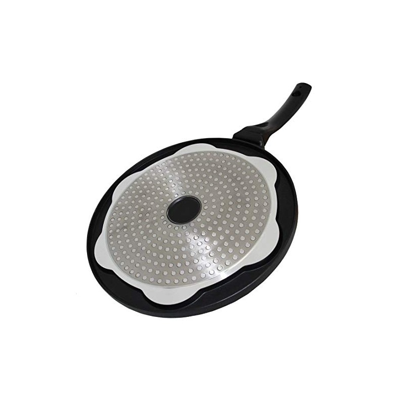 rukauf Pancake Pan with Smiley Faces Also for Crepes 26