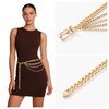 CHIC DIARY Chain Belt for Women Metal Gold Waist Chain