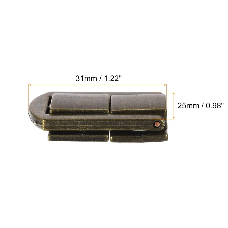 sourcing map 4Pcs Toggle Catch Lock, 1.22" x 0.98" (LxW)