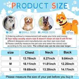 7 Pcs Dog Fleece Sweaters Dog Sweatshirt Winter Outfits Soft Fleece Puppy Sweater Outfits for Chihuahua Yorkshire Pets Cat(Cool,S(Neck: 8.27", Chest: 13.78", Back: 9.84"))