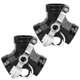 Fdit 2Pcs 3-Heads E27 Lamp Base Holder Light Bulb Socket Splitter DIY Light Accessories for Incandescent Light 220V-250V