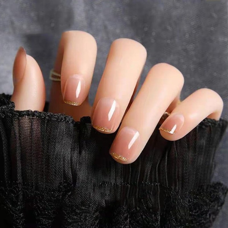 Nail Tip, Short, Round Tip, Nail Seal, Glossy, Japanese Style,