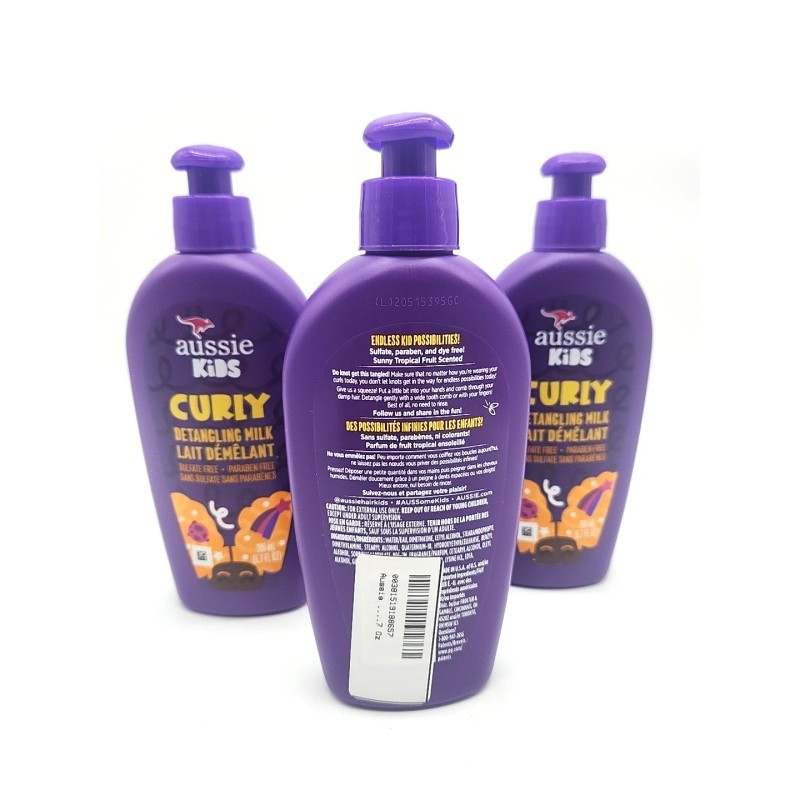 Aussie Kids Curly Hair Detangling Milk – 6.7oz Leave-In Conditioner