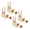 CAXUSD Right Angle Banana Plug Clips for Speaker Wire L-Shaped