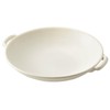 Banko Ware 33-131 Open Fire Ears Ceramic Plate, White