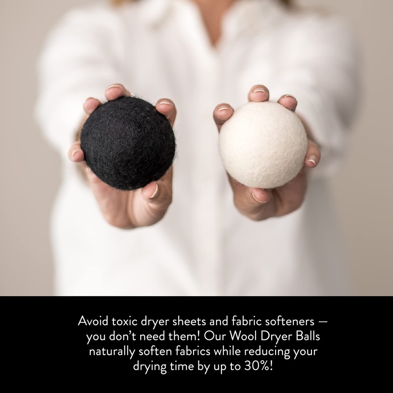 Molly's Suds Wool Dryer Balls | XL, Premium Organic Fabric