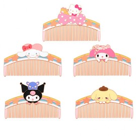 Sanrio Cartoon Cute Kitty Fine-Tooth Portable Household Comb One Size/Cinnamoroll 4ea
