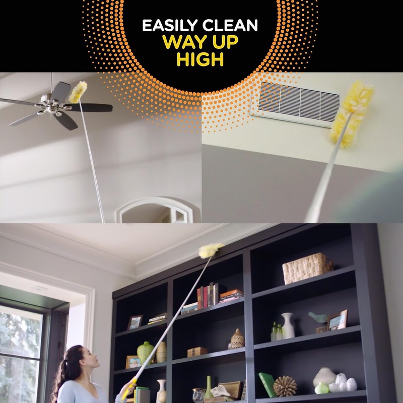 Swiffer Heavy Duty Dusters with Super Extender Handle, 6 Ft