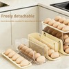 Egg Holder for Fridge, Rolling Egg Holder for Refrigerator, Automatic