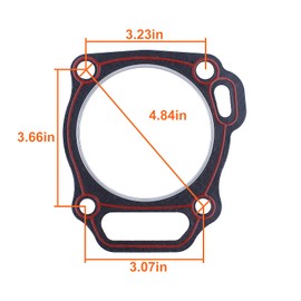 Mtanlo Cylinder Head Gasket Kit for Honda GX390 13HP Chinese 188F 389CC Gasoline Small Engines Motor Generator Water Pump 12251-ZF6-W00, 12251-ZF6-W01, 19610-ZL0-000ZJ, 19610-ZE1-010ZP