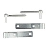 National Hardware N130-005 290BC Screw Hook/Strap Hinges in Zinc plated,